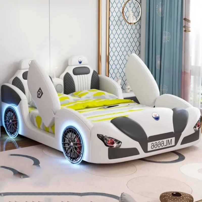 

Unique Master Boys Double Bed Car Kids High End Multifunctional Wood Double Bed Luxury Modern Cama Matrimonial Bedroom Furniture