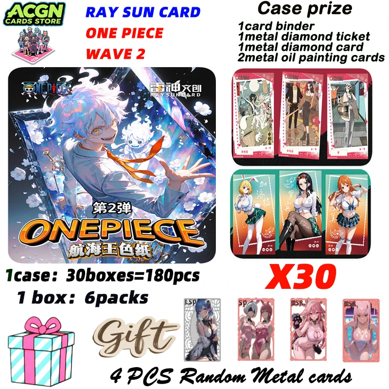 

Wholesale RAY RUN CARD One Piece Wave 2 Goddess Feast Cards Goddess Glue Bor Nami Booster Box CCG TCG Hobby Gift