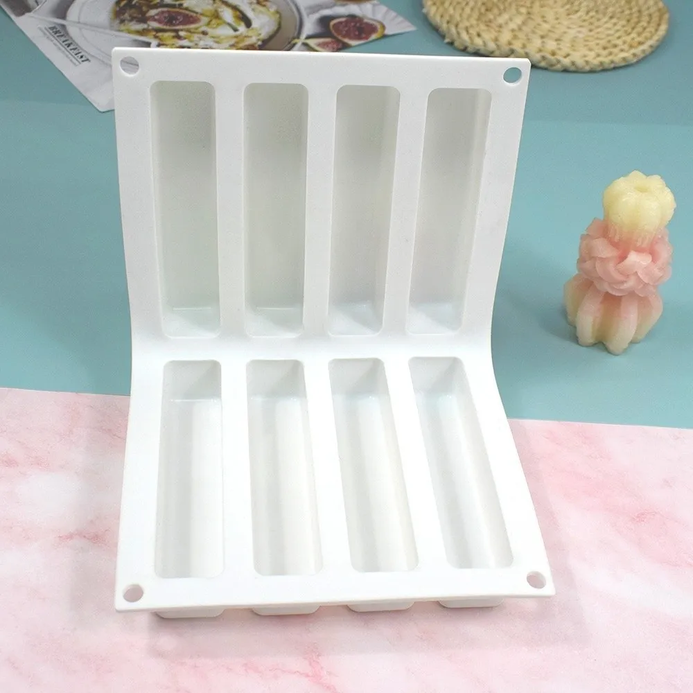 Durable Silicone Mousse Cake Mold Non-Stick Cylinder Chocolate Mold Food Grad Flexible Baking Molds for Dessert Baking