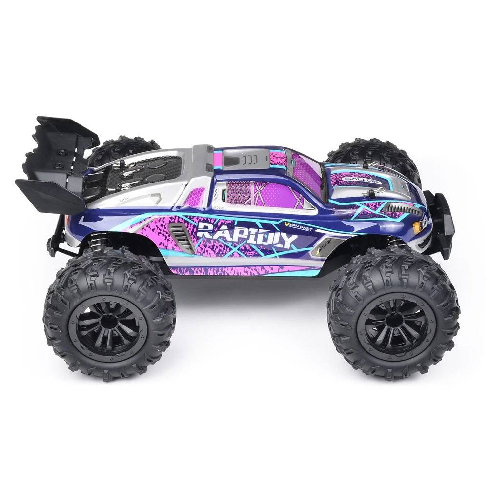 16101 1:16 38KM/H 4WD RC Car With LED Light 2.4G Remote Control Cars High Speed Drift Monster Truck for Kids Children Boys Gifts