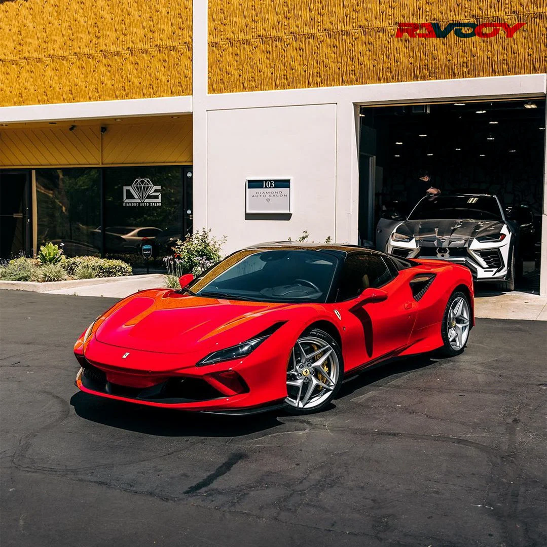 Crystal Ferrari Red PPF TPU Paint Protection Film Car Wrap Invisible Car Wrap Scratch Resistant Anti-Yellowing Hydrophobic - Image 2