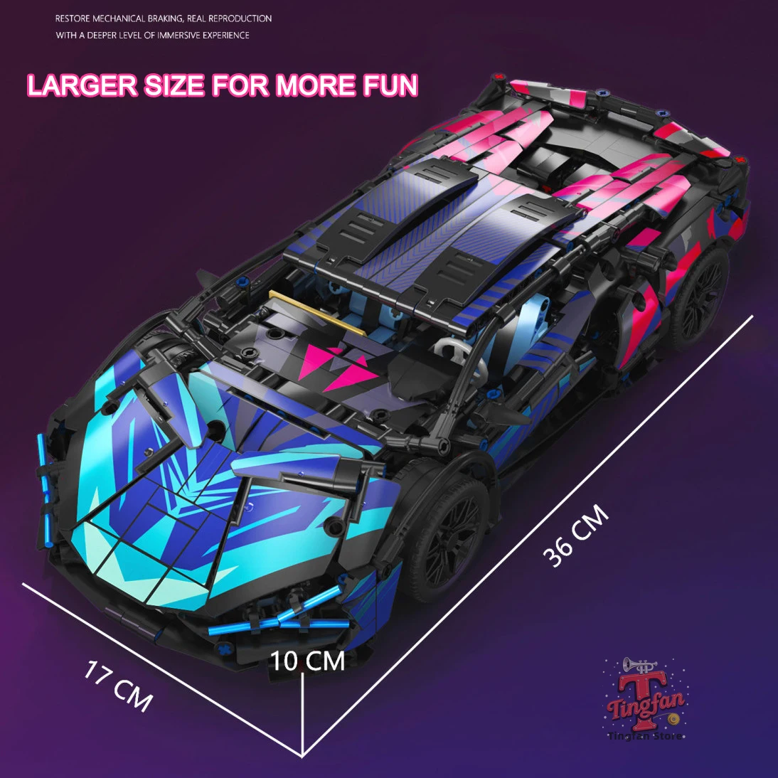 APP tecnica telecomando Moter Power Sport Car Building Blocks Mattoni Velocità Racing Supercar Imposta giocattoli per bambini Modelli Regali