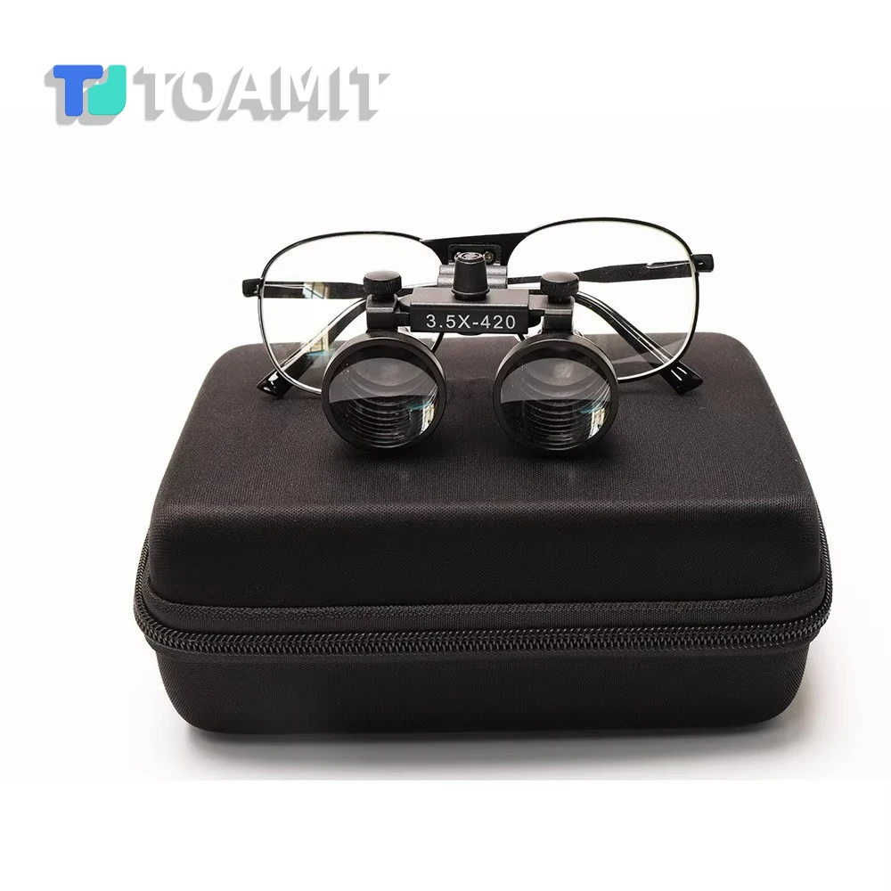 

2.5X/3.5X Binocular Loupes Dental Medical Dentistry Myopia Glasses Surgery Head-mounted Magnifying Glass Optical Loupes