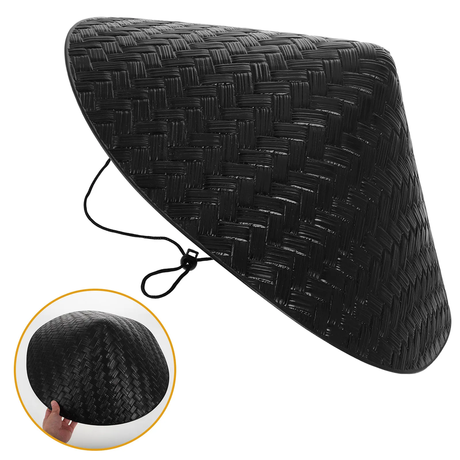 

Легкая традиционная японская шляпа самурая, плетеная шляпа ниндзя, портативная, для защиты от солнца, для косплея, вечеринок и выступлений