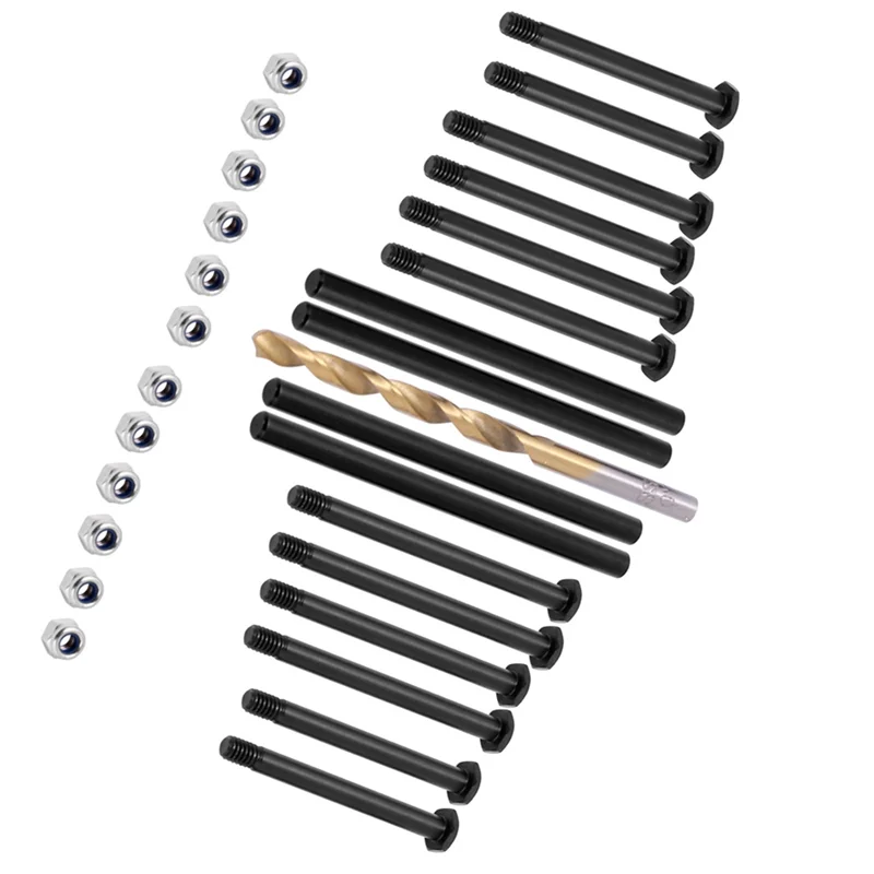 -ESTR RC Auto Upgrade Gehard Voor- en Achterwielophanging A-Arm PIN Klink Kit Voor TRAXXAS 1/8 6S Grote Muis Kleine X RC Auto