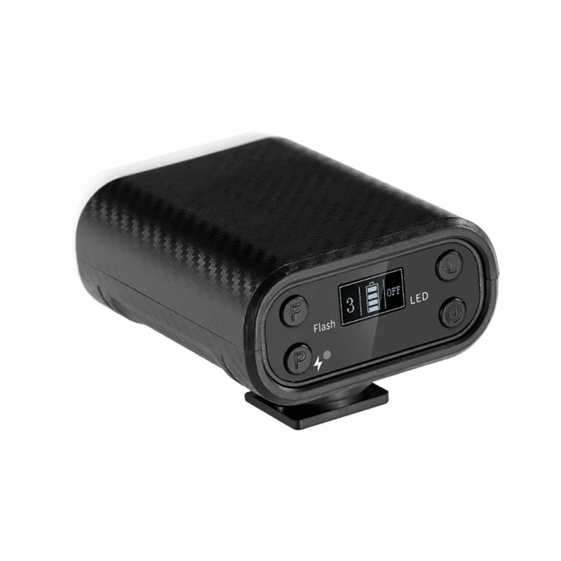 Basics Camera Mini Flash 5600K Fill Light with LCD Display for DSLR Cameras Flashlight-ABHG