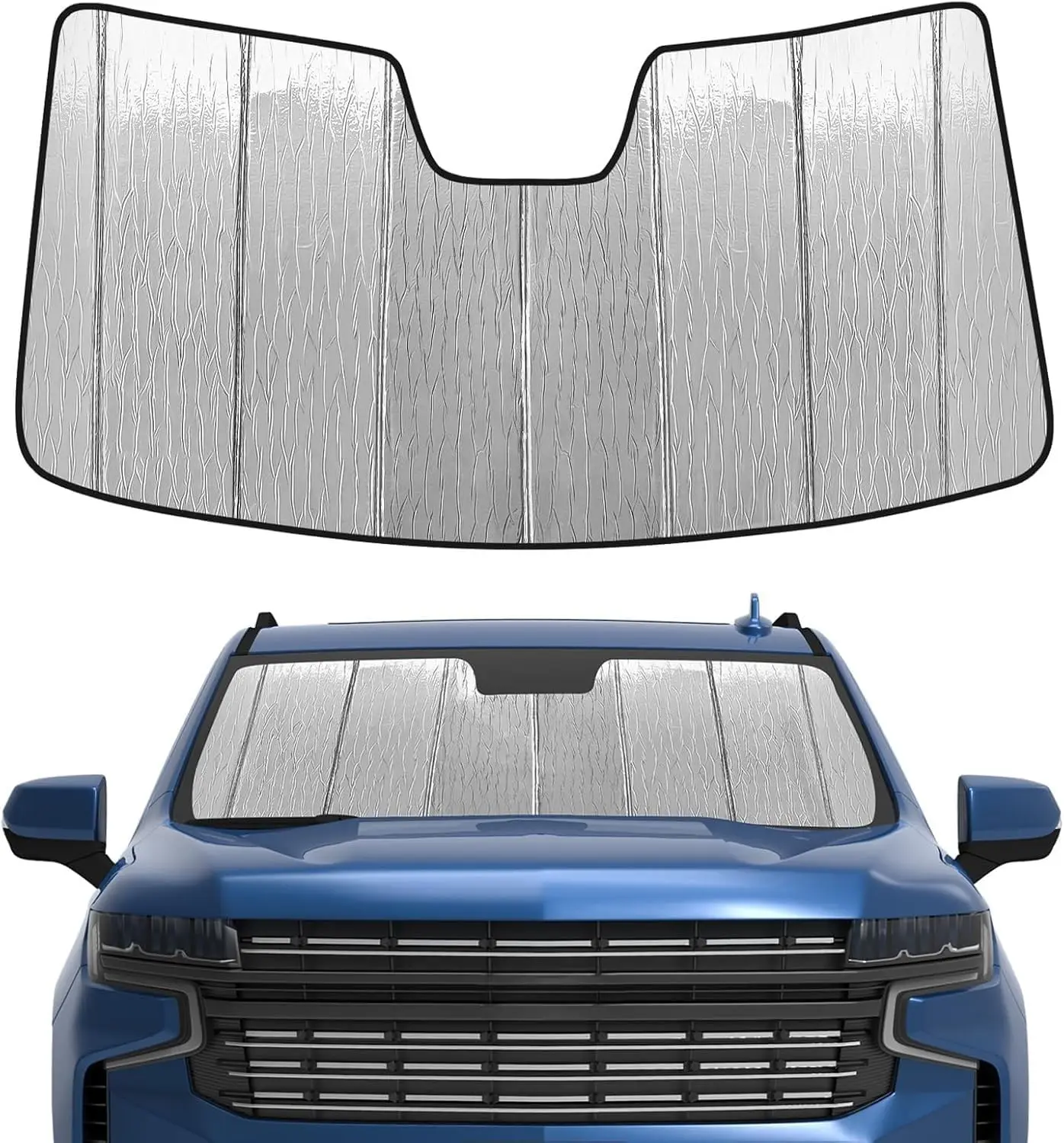 

Windshield Sun Shade for Chevy Silverado & GMC Sierra 1500/2500/3500 2019-2026
