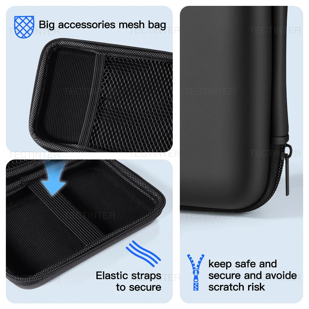 Carrying Case Storage Bag For FC/GB300/R36s Handheld Game Console Travel Retro Mini Game Player Portable Protective Box