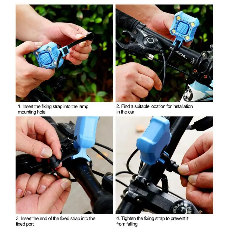 Bicycle Headlight With Horn Waterproof USB Rechargeable Electric Horn MTB Road Bike Bell Cycling Front Lights For Bike Accessory