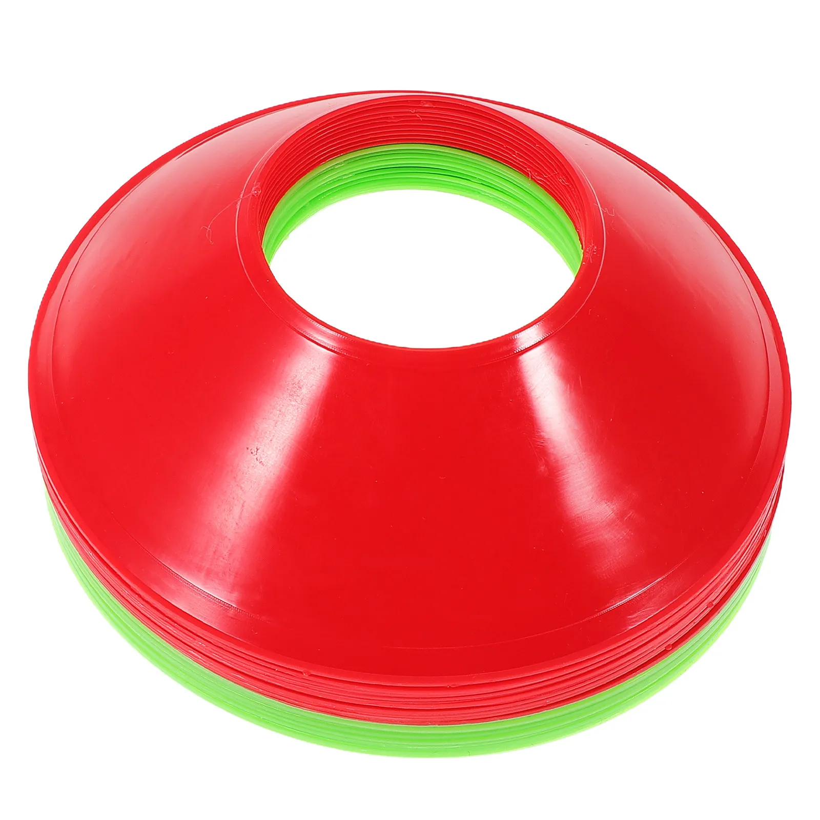 20Pcs Versatile Mini Soccer Cones Soft Non-Slip Agility Training Discs for Football Basketball Skating Field Marking Drill
