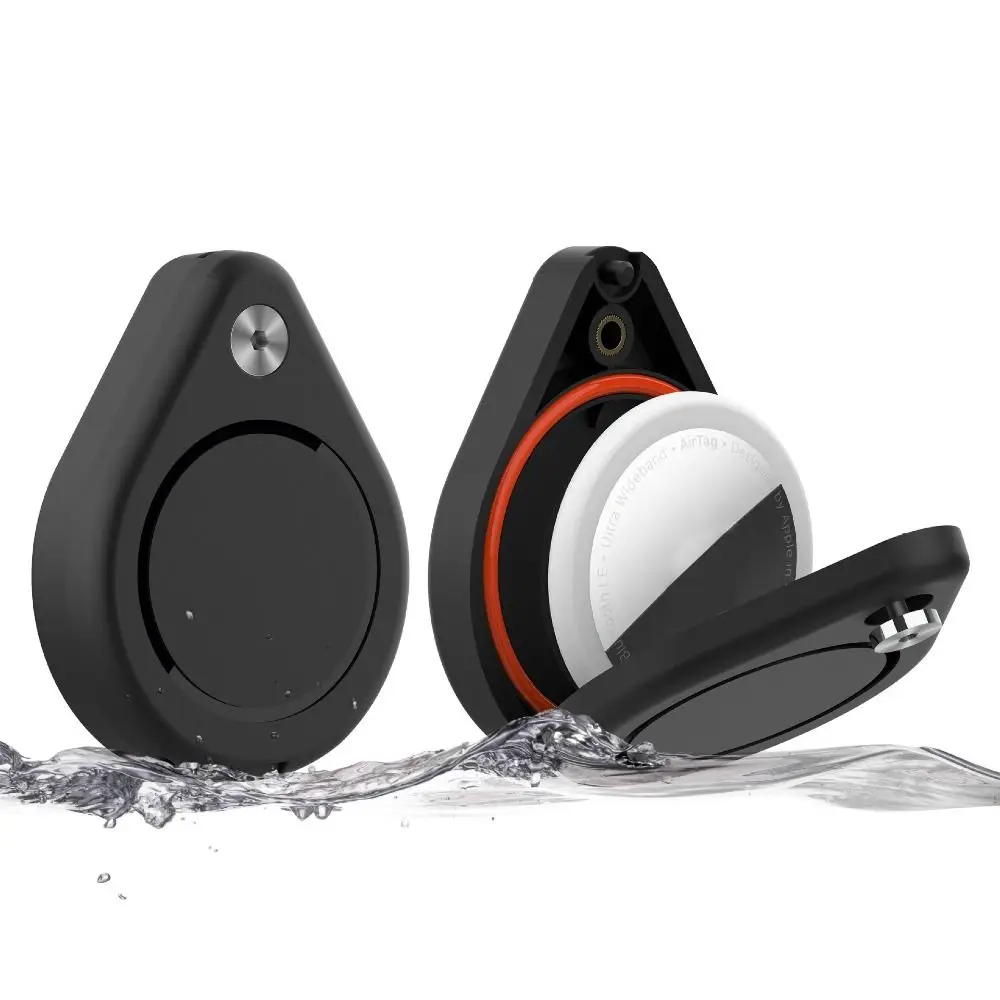 กันน้ําแม่เหล็กป้องกันกรณีความปลอดภัยล็อคแม่เหล็กการดูดซับ Tracker Protector ผู้ถือพลาสติกสําหรับ AirTag