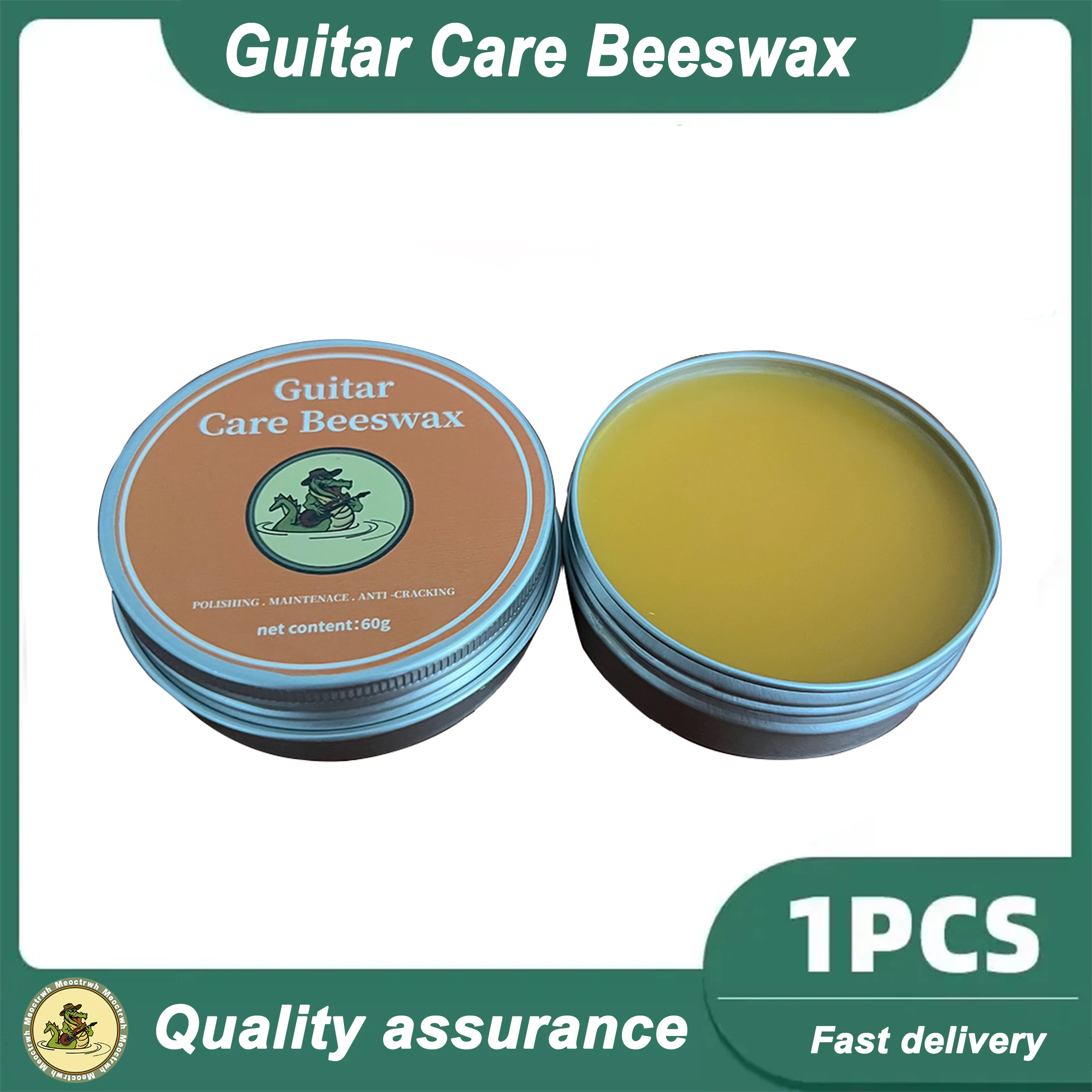 Guitar Care Beeswax - Natural Wooden Instrument Polish, Anti-Cracking Maintenance Wax, Deep Nourish, Prevent Dry/Scratches1-3PC