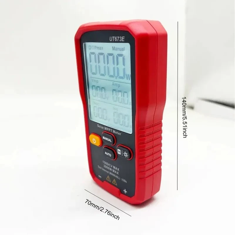 Solar Power Analyzer 2000W MPPT Testing Device for Engineers Electricians High Precision Photovoltaic Module Performance