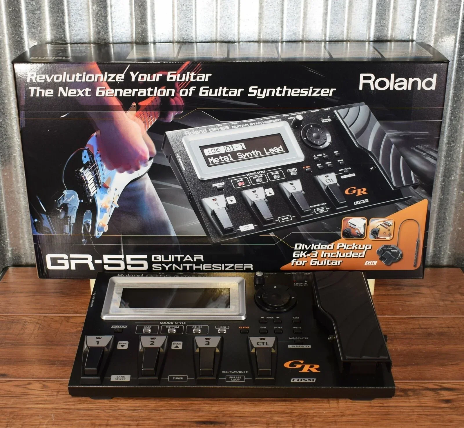 DESCONTO DE VENDAS DE VERÃO NA Compre com confiança Novas atividades originais Roland GR-55GK Pedal de efeito sintetizador de guitarra e GK-3