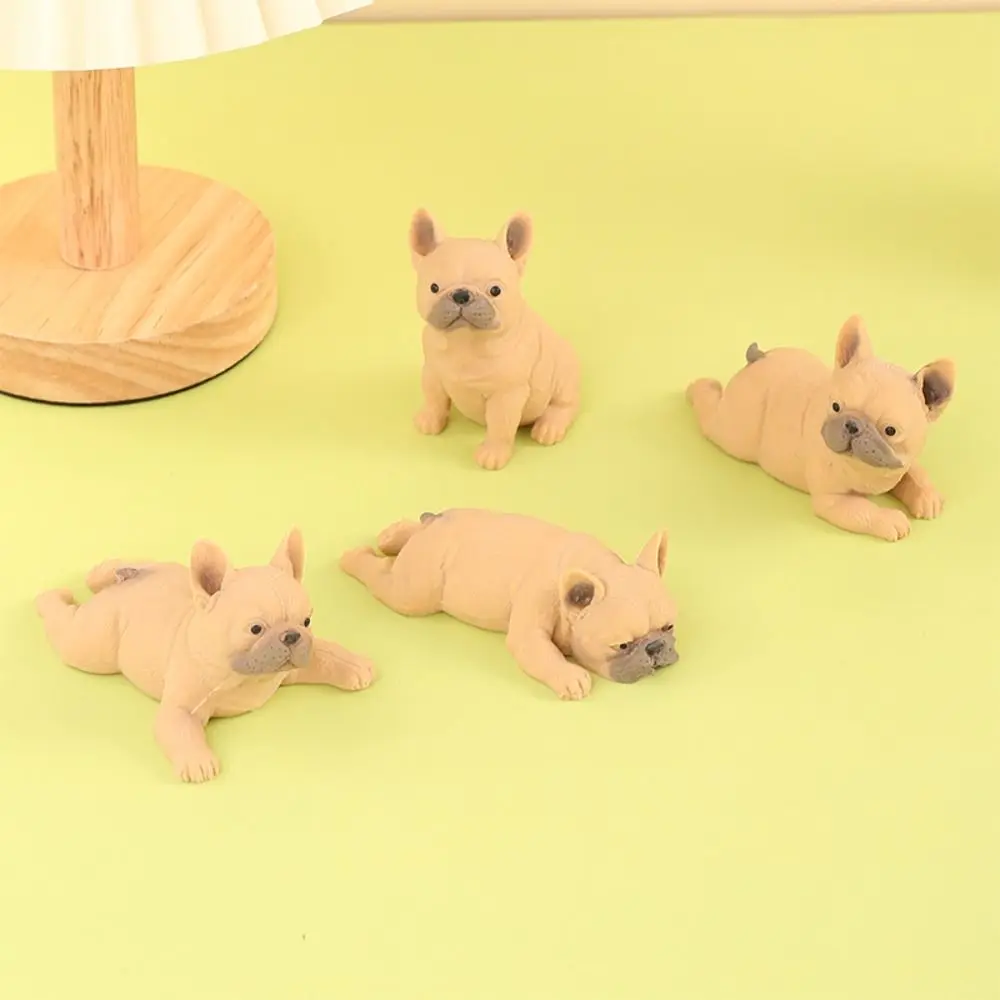 Fidget Toy Dog Squeeze Sensory Toys Pretend Play Soft Simulation French Bulldog Stretch Squeezing Kawaii