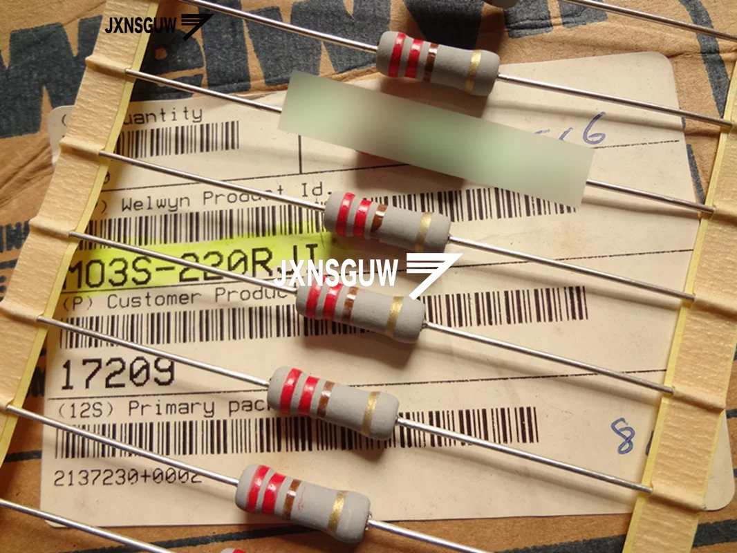 20PCS NEW Original British Welwyn MF3S 3W220R resistance 3W 220R Metal oxide film resistor 3W220ohm free shipping
