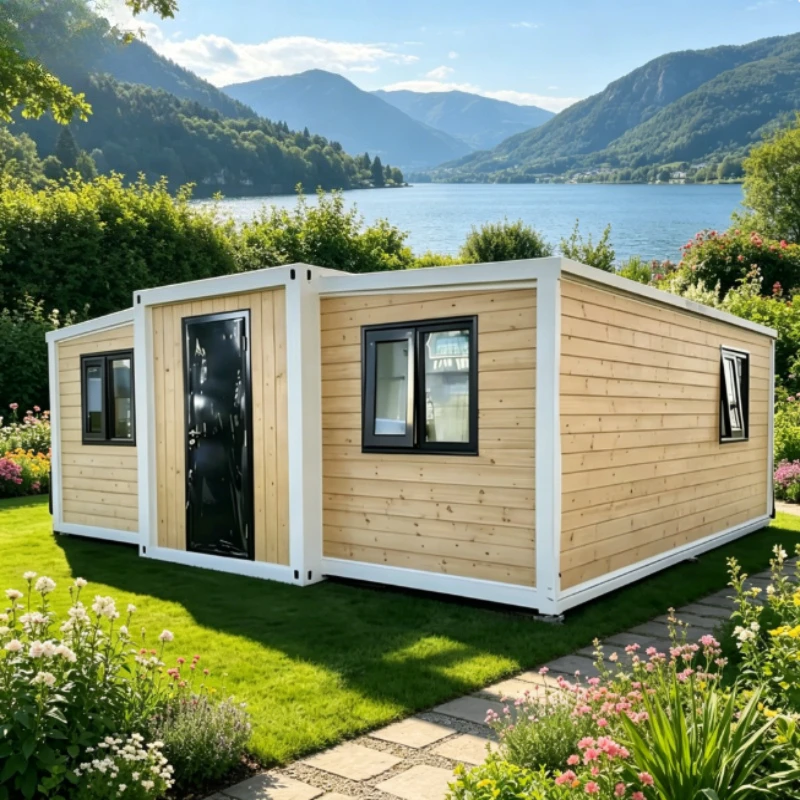 Portable Folding Expandable Container House Prefabricated Modular Home with Contemporary Design for Office Use 20ft/40ft Sizes