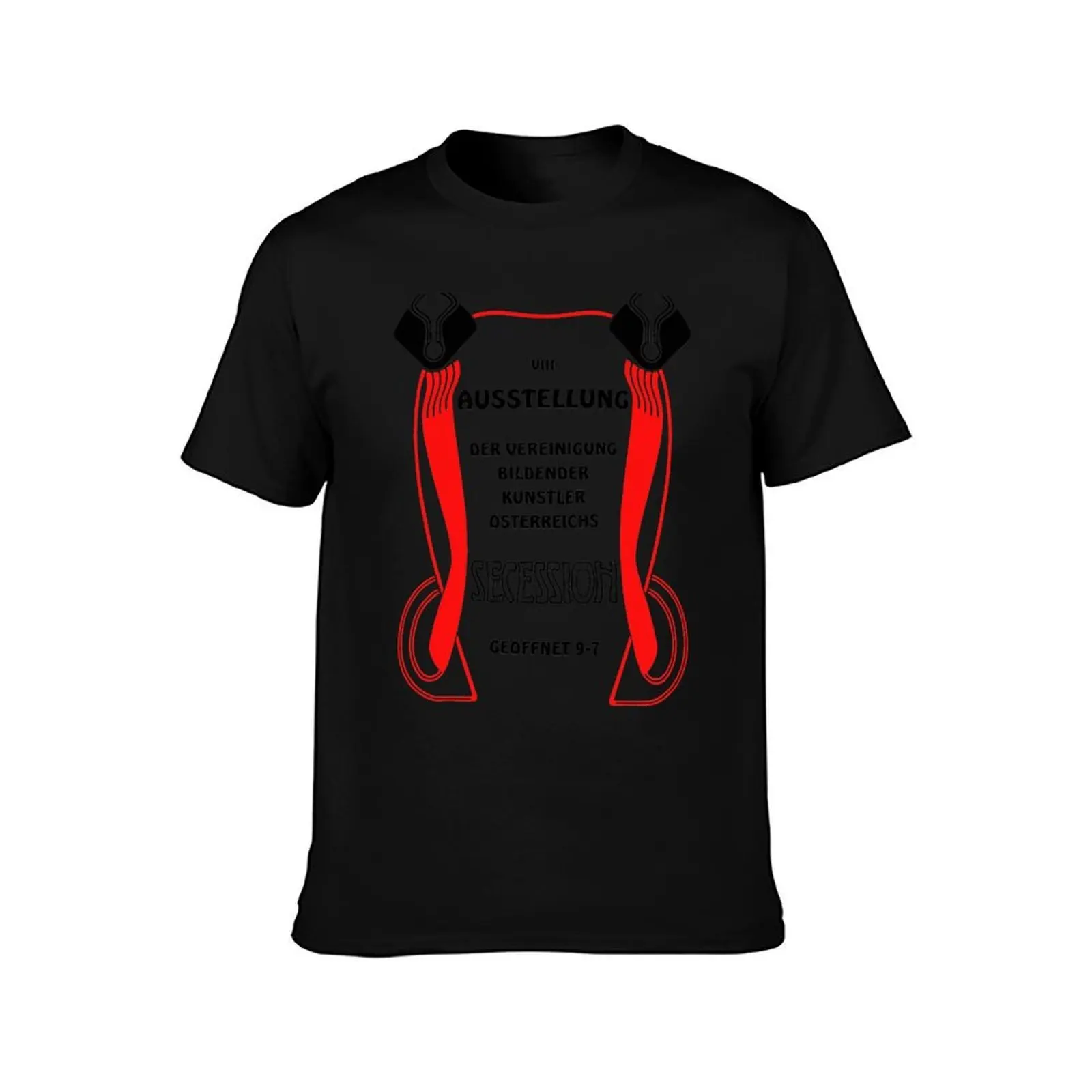 Retro vintage Wiener Vienna Secession exposition T-Shirt Odor Resistant Short Sleeve Top