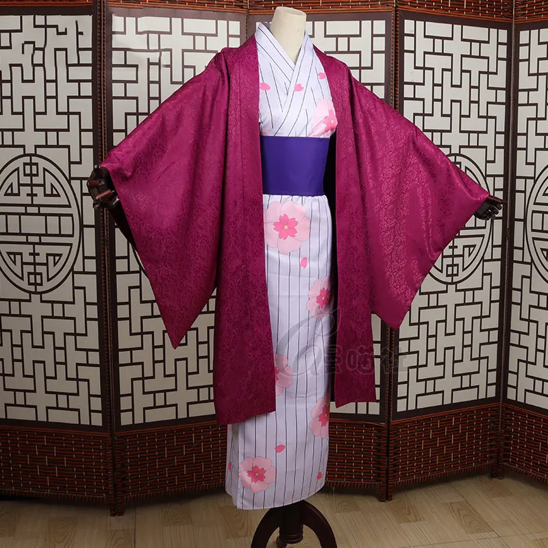 [Customized] Kamado Tanjirou Kanroji Mitsuri Cosplay Costume Japanese Kimono Suit Halloween Carnival Uniforms Anime Clothing