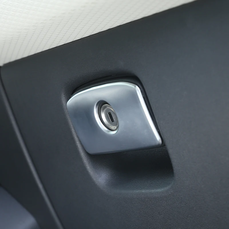 For Jaguar XE XF XFL F-Pace 2016-2020 ABS Chrome Car Copilot Glove Box Handle Switch Cover Trim Sticker Interior Accessories - view 4