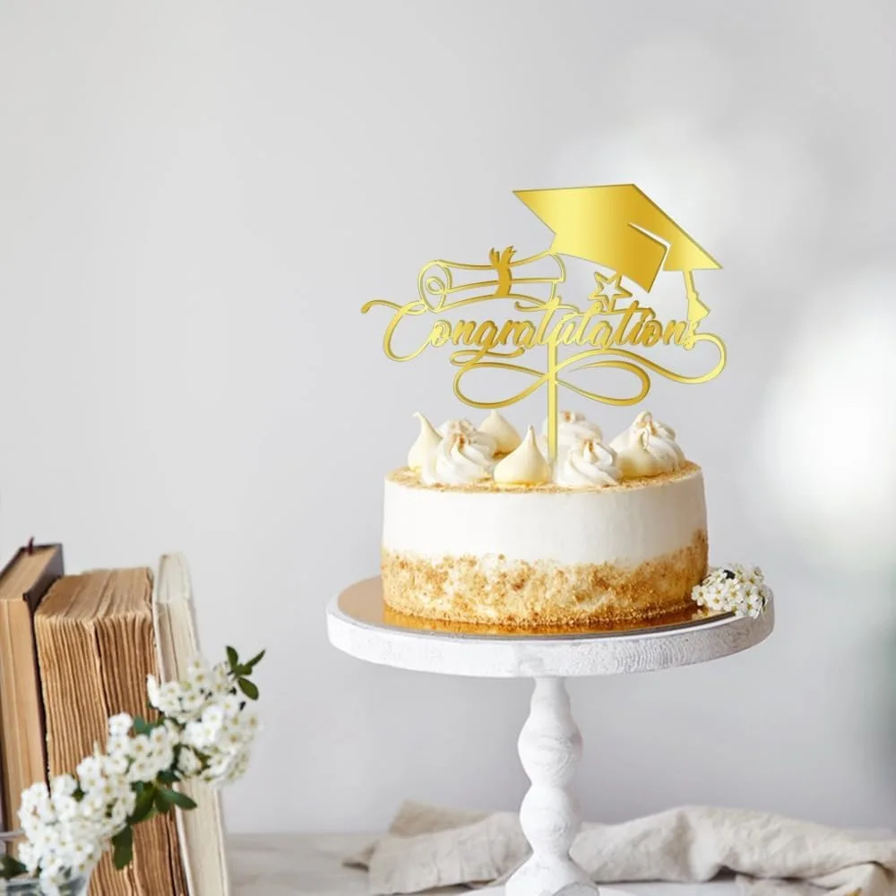 Glückwunsch-Kuchenaufsatz, Abschluss-Kuchenaufsatz, Glückwunsch-Absolventen-Party Kuchendekoration – Detail 4