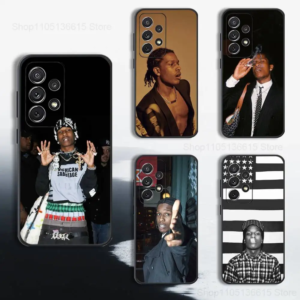 

A-ASAPS R-Rocky Phone Case For Samsung S25,S24,S23,S22,S21,S20,S10,S9,Ultra,Plus,Lite,FE,Soft Silicone Black Cover