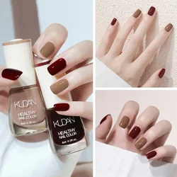 8ml Water-based Nail Polish No Baking Long Lasting Semi-permanent Quick Dry non-peelable Nail Varnish DIY Fashion Manicure