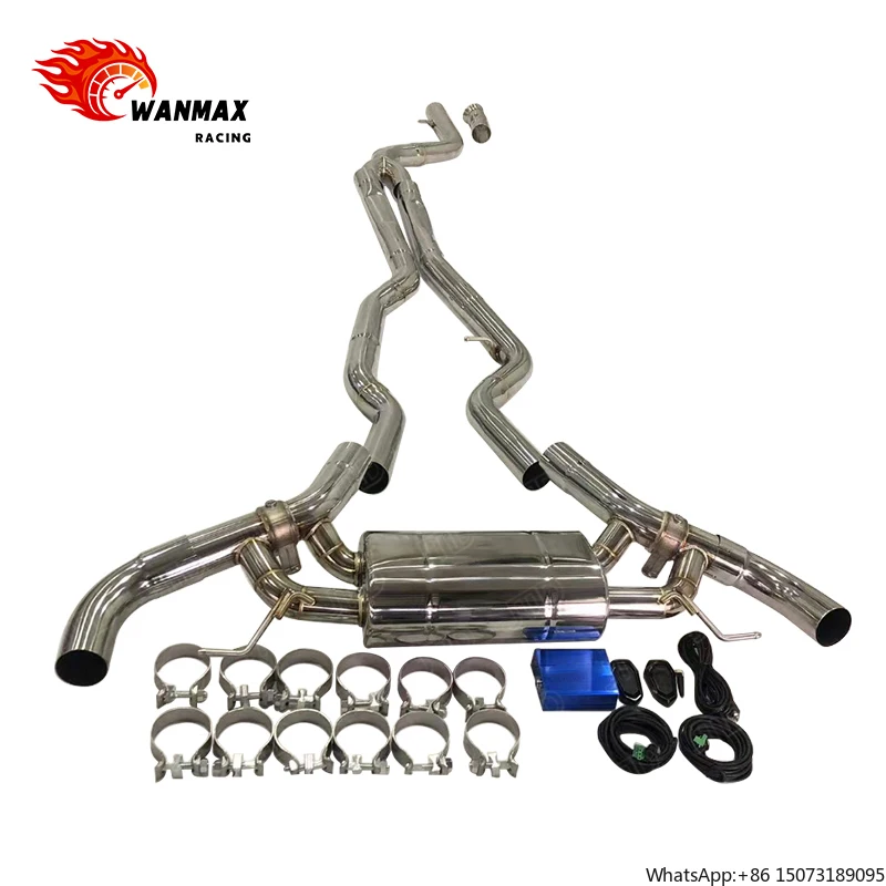 

Выхлопная система для M240i G42 B58 3.0T 2022+ без OPF, с клапаном, из нержавеющей стали, Catback