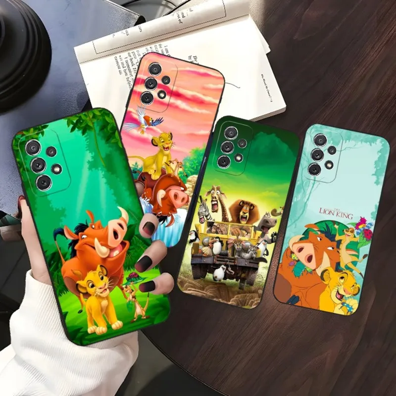 Lion King Simba Phone Case For Samsung A73 A71 A54 A53 A52 A51 A50 A42 A34 A33 A32 A31 A23 A22 A21 A20 A14 A13 A12 A24 Cover