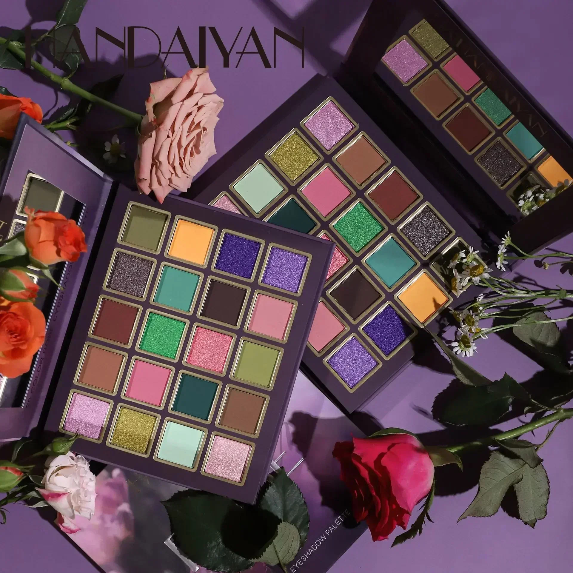 HANDAIYAN nueva paleta de sombra de ojos de 20 colores brillo mate paleta de maquillaje multiusos textura suave sombra de ojos profesional 25g