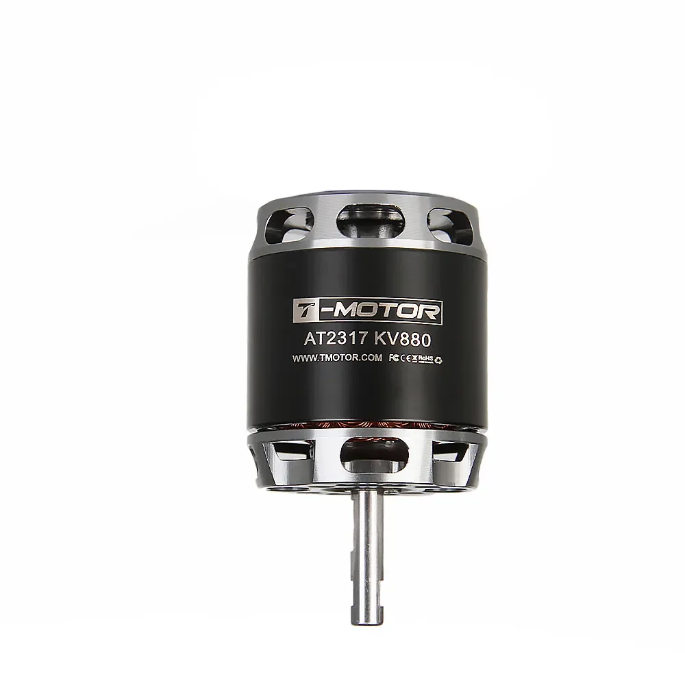 T-MOTOR AT2317 Long Shaft KV880 1400KV KV1250 brushless motor for Hybrid Vertical Take-off Landing UAV