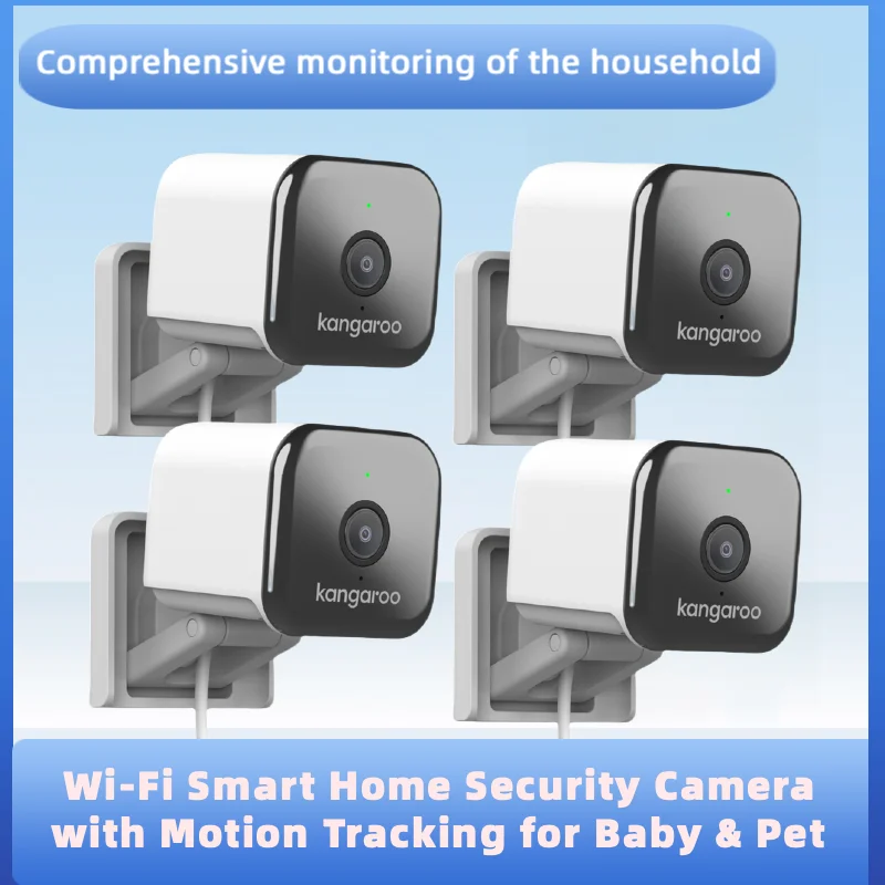 HD WIFI Surveillance Camera - Long Range Night Vision, Two-Way Audio, AI Mobile Detection, Color Night Vision, Weatherproof