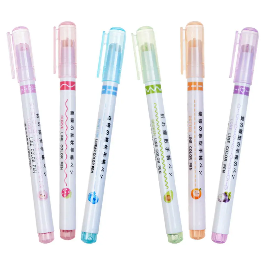 

Набор из 6 маркеров-выделителей быстросохнущих для студентов, школьных проектов, офисных заметок, раскрасок, ведения дневников и творчества