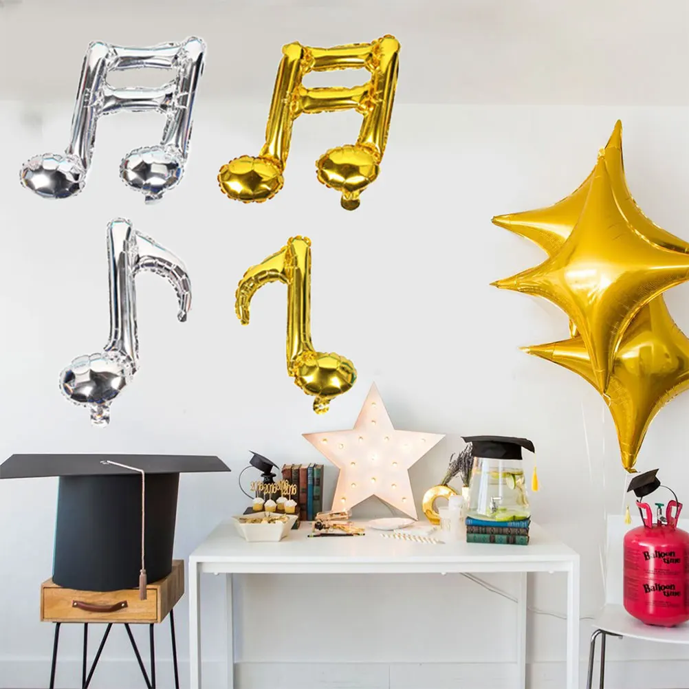 

4 Pcs Wreath Musical Balloon Decorations Balloons for Birthday Party