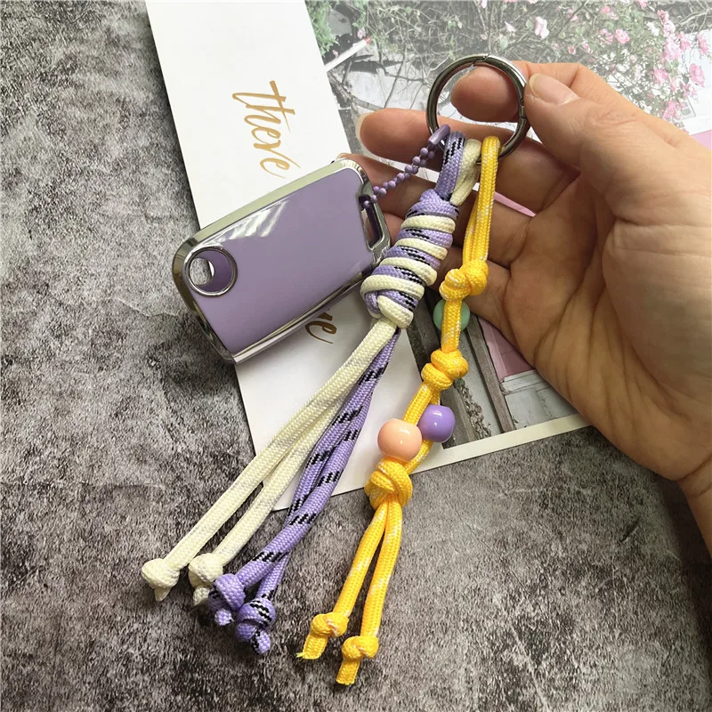 

Веревка для ключей для телефона, ремешок, аксессуары для самостоятельного изготовления, брелок для ключей, красочный кулон для телефона, автомобильный сотовый брелок для ключей, сумка, ремешок из бисера