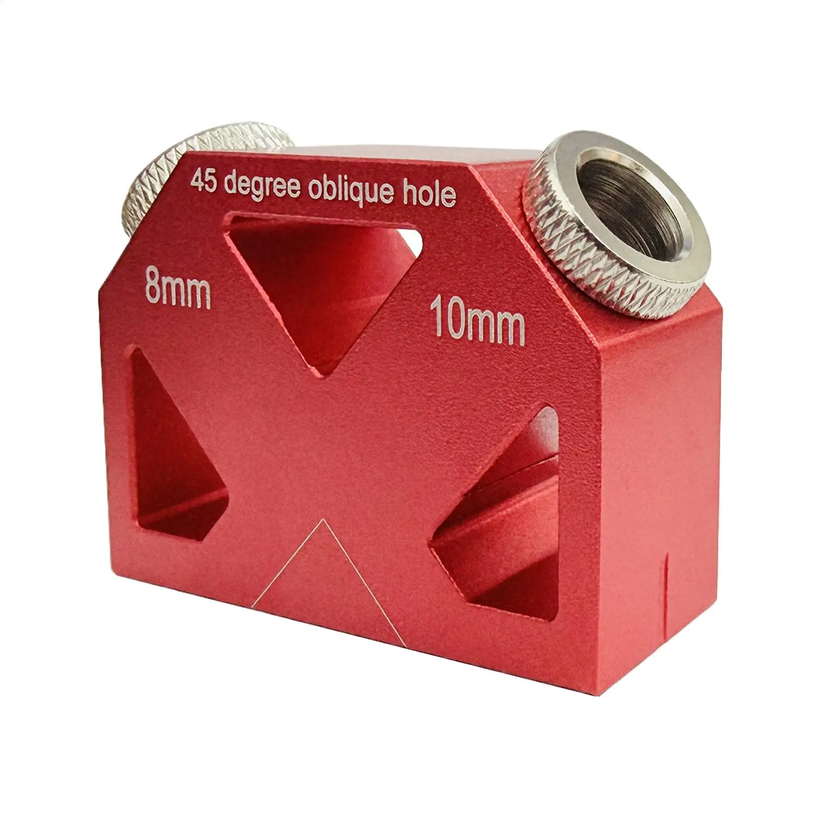 Inclined Hole Locator 45-Degree Precision Woodworking Drilling Jig Inclined Hole Positioner for Woodworking Furniture Frames