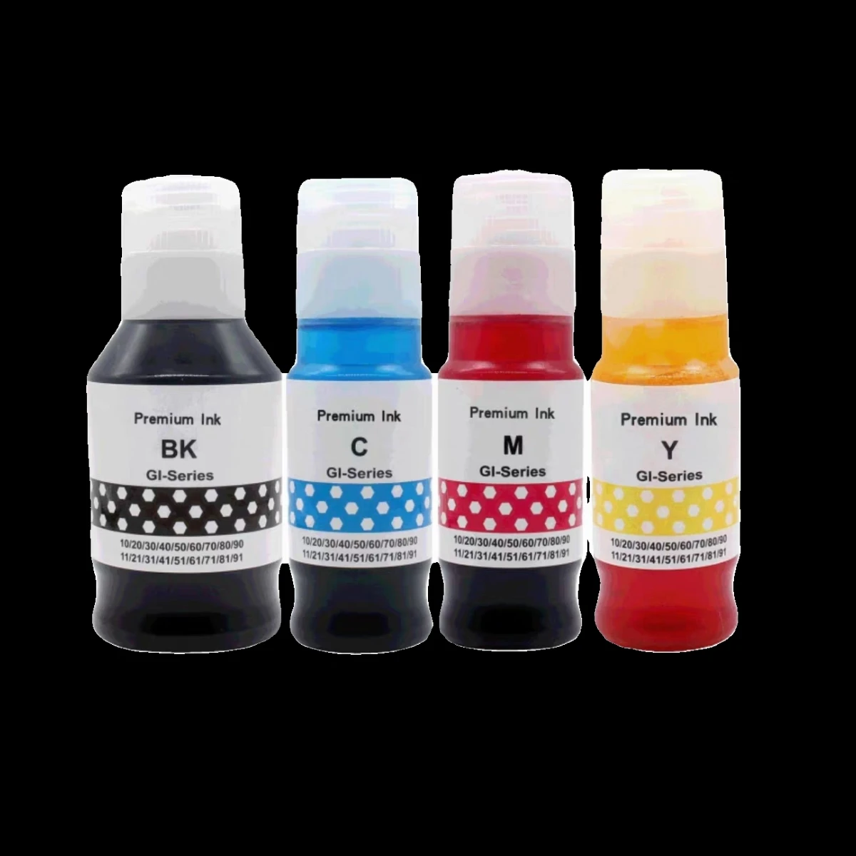 

135ML 70ML 4Colors GI-11 GI21 G31 GI41 GI51 GI61 GI71 GI81 GI91 Dye Pigment Ink For Canon PIXMA G3160/G1420/G1430/G2420/G3420