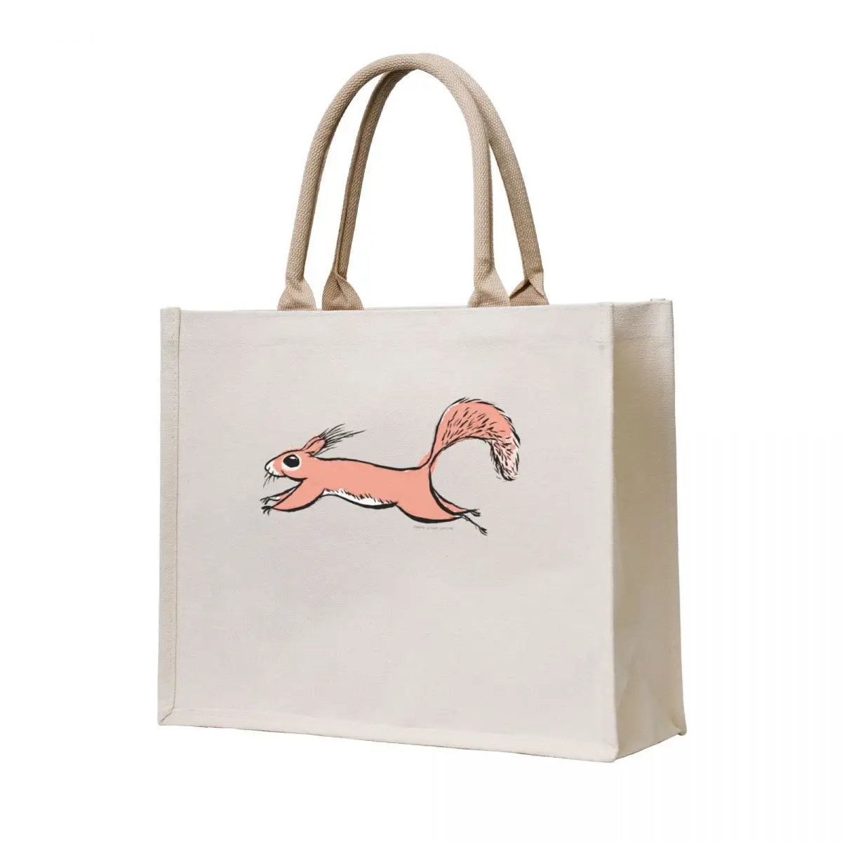 

Red Squirrel Tote Bag custom fabric bag Fabric bag Women's handbag
