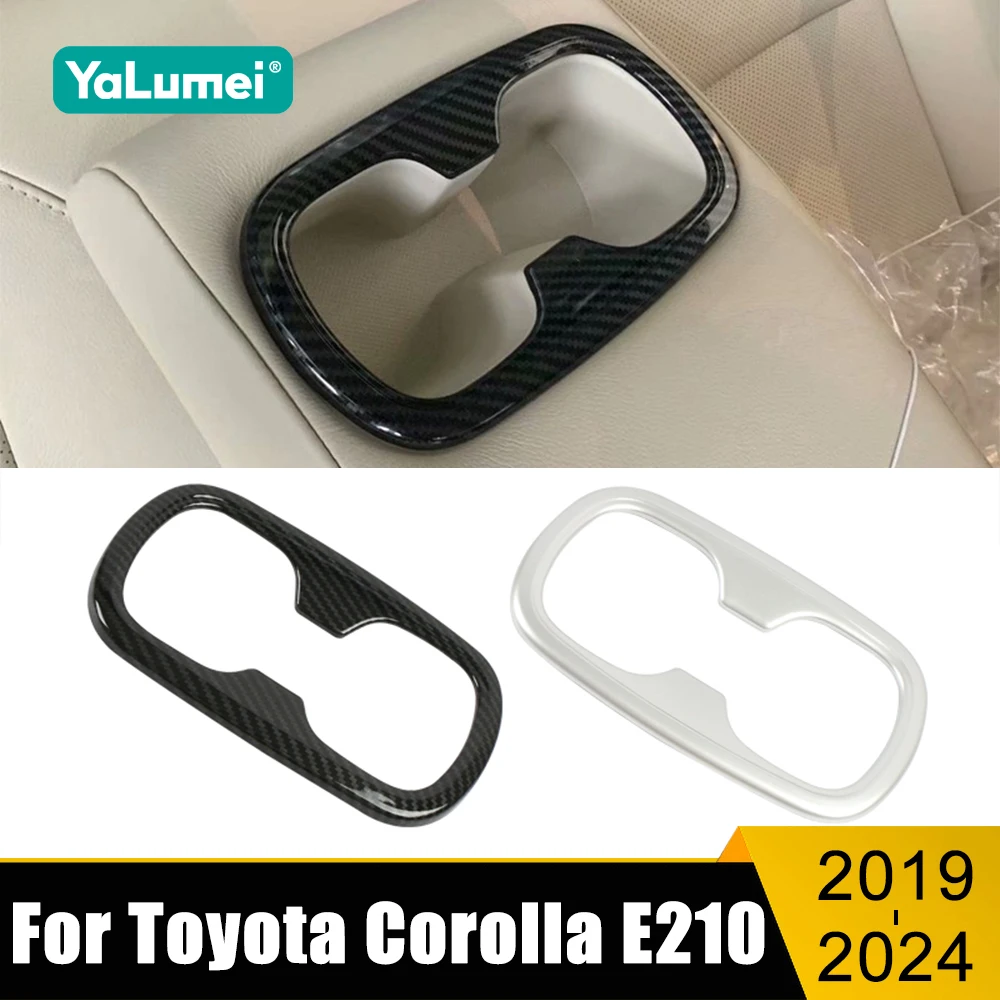 

ABS Car Seat Back Row Water Cup Holder Cover Frame Panel Stickers For Toyota Corolla E210 2019 2020 2021 2022 2023 2024 Hybrid