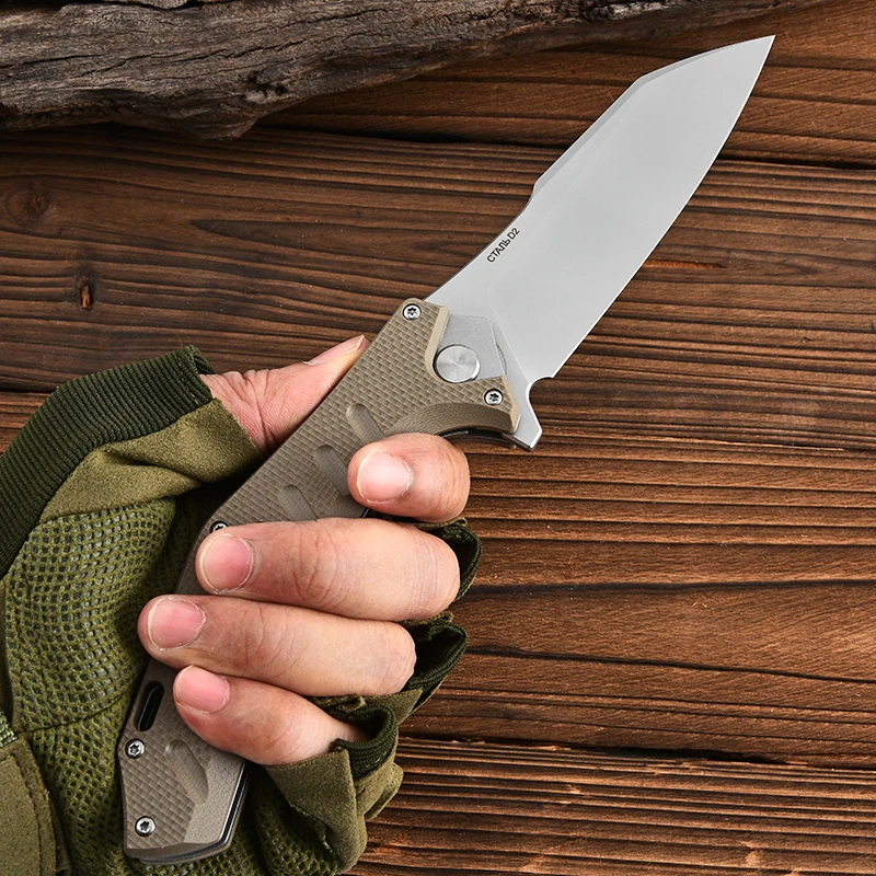 Outdoor Camping Folding Knife, Outdoor Portable Sharp Pocket Knife, Multifunctional Portable Pocket Survival Knife