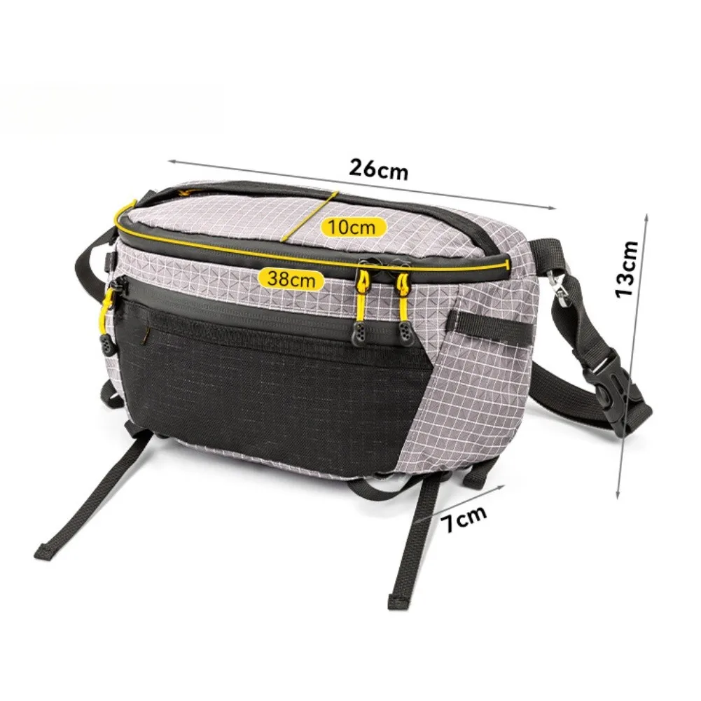 Riding Backpack Chest Sling Pack Bike Riding Hiking Trips Purple Waterproof Outdoor Backpack Survival Moisture-proof Partition