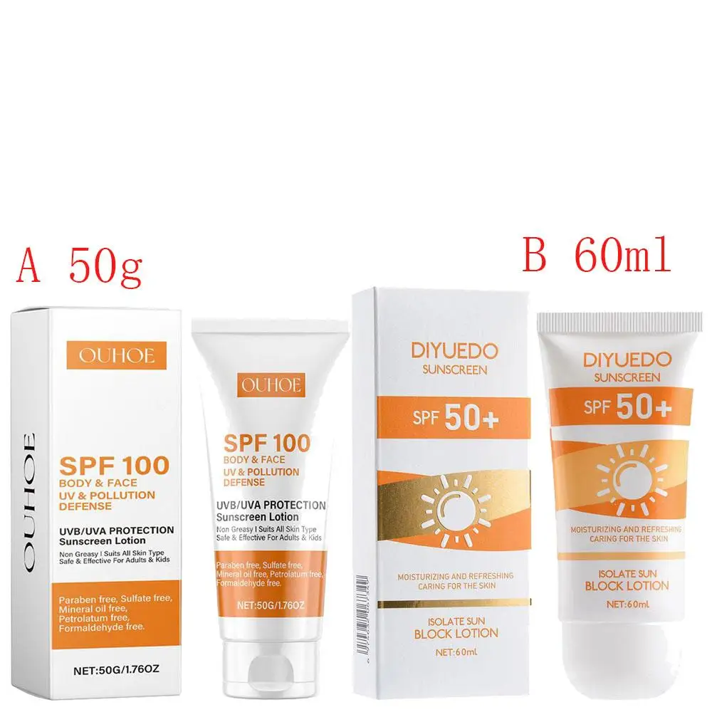 

Anti Sun Sunblock Lotion - SPF100 Facial Protection, Waterproof Oil Control, Sweatproof Ultraviolet-Proof Sunscreen Cream