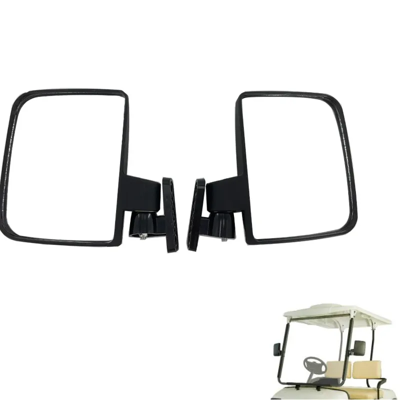 Rearview Convex Mirrors Universal Golf Cart Side Mount Mirror Replacement For Club Car Golf Cart Accessories