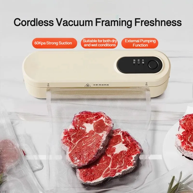 آلة الختم المنزلية الصغيرة أكياس الغذاء فراغ التعبئة والتغليف التلقائي آلة الختم الضاغطة