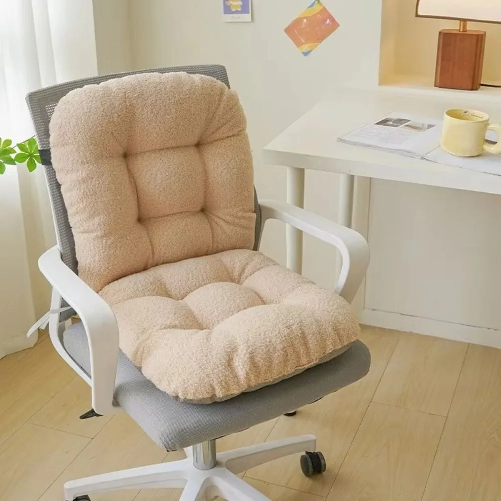 

with Back Support Chair Cushion Soft High Elasticity Office Chair Pad Anti-Slip Backrest Support Cushion Home Office Use
