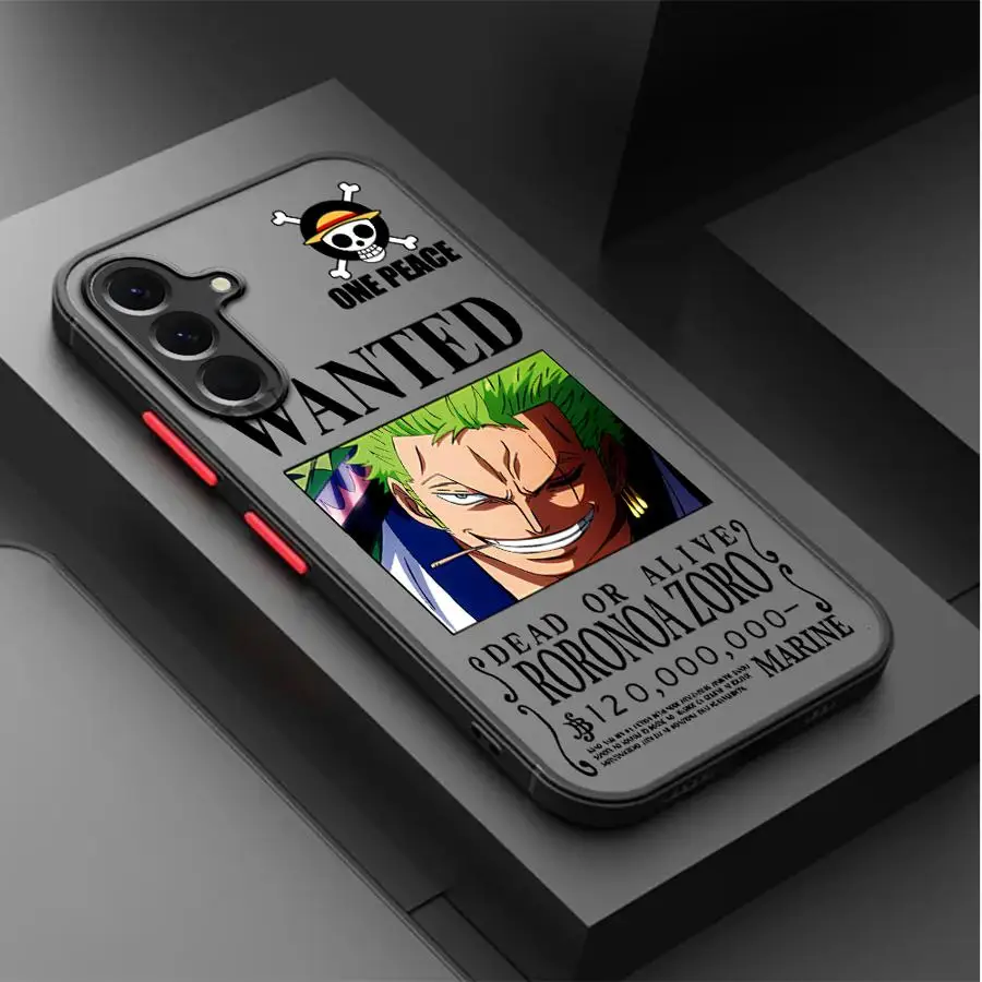 عودة غطاء الهاتف حقيبة لهاتف سامسونج غالاكسي A25 A26 A73 A54 A52 A56 A35 A33 A24 A36 A53 A34 A21s أنيمي O-One قطعة لوفي