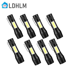 TxxCvv Torch LED Rechargeable Flashlight Portable USB Charging Flashlight High Power Bank Camping Waterproof Long Range Lantern