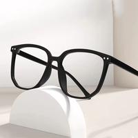 Simple Square Glasses Frame For Men&Women Classic Black Big Frame Eyeglasses Fashion Trend Nearsghted Farsighted Eyewear Frame