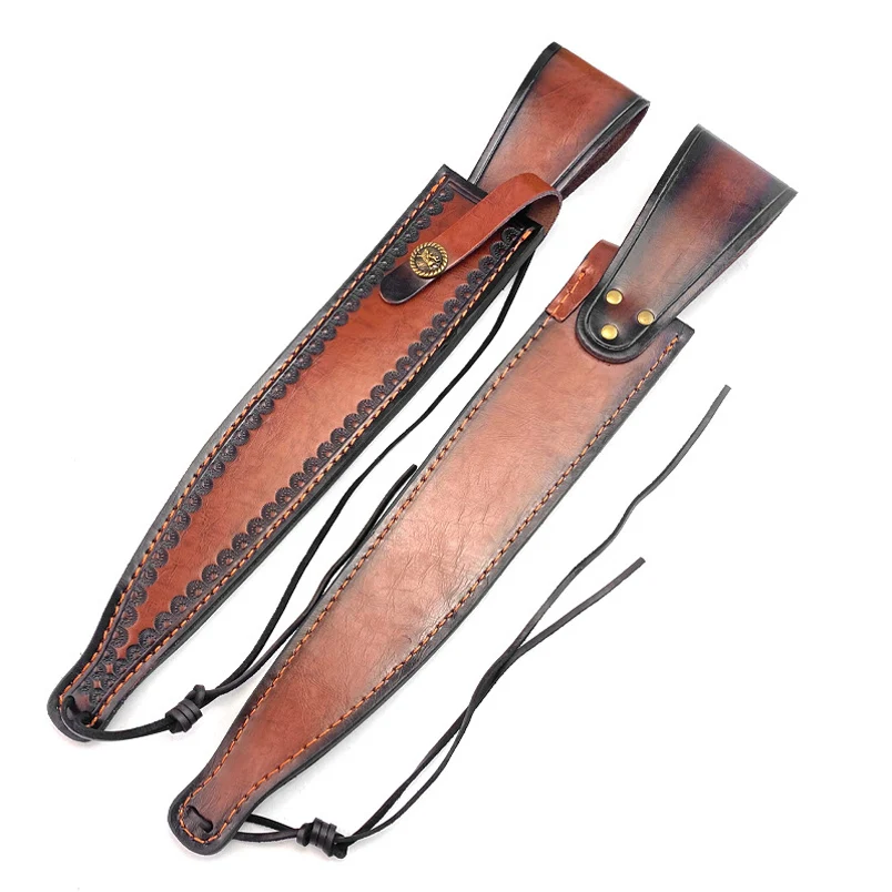 Funda de cuero para cuchillo de hoja fija con hebilla - imagen 2