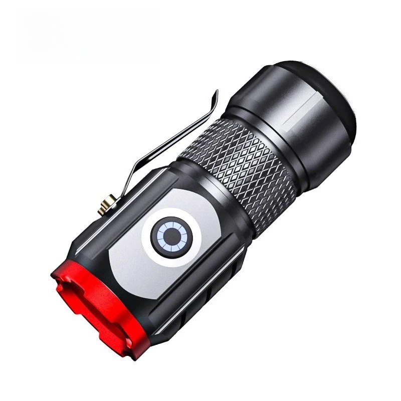 

Manufacturer led portable super bright outdoor portable charging camping mini flashlight long range flashlight strong light